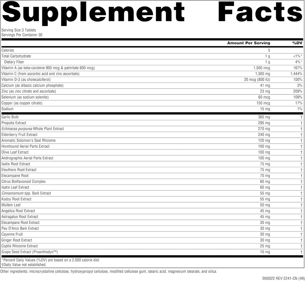 Source Naturals Wellness Formula - Complejo Multivitamínico y Defensa Herbal, 90 Comprimidos