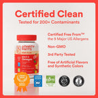 SmartyPants Kids Multivitamin Gummies con Omega 3 DHA/EPA, Vitaminas D3, C, B12, B6, A, K y Zinc, Sin Gluten, 60 Gomitas (30 Días)
