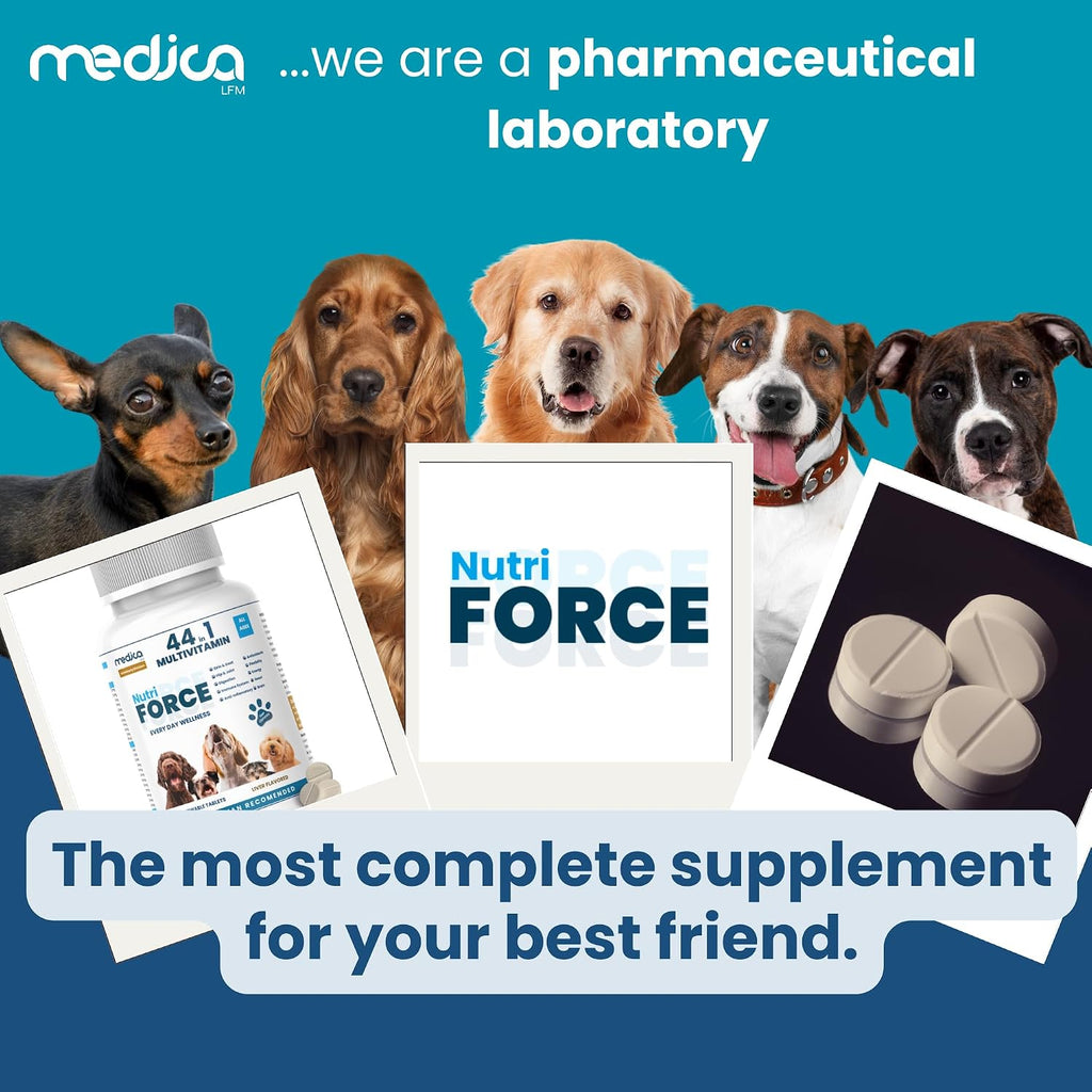 NutriForce 44-in-1 Multivitamínico para Perros - 120 Comprimidos Masticables