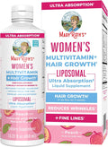 MARYRUTH'S Multivitamínico Femenino + Lustriva Crecimiento Capilar Liposomal | Biotina 10000mcg | Probado Clínicamente para un Cabello más Grueso y una Piel más Lisa | 15.22 Fl Oz