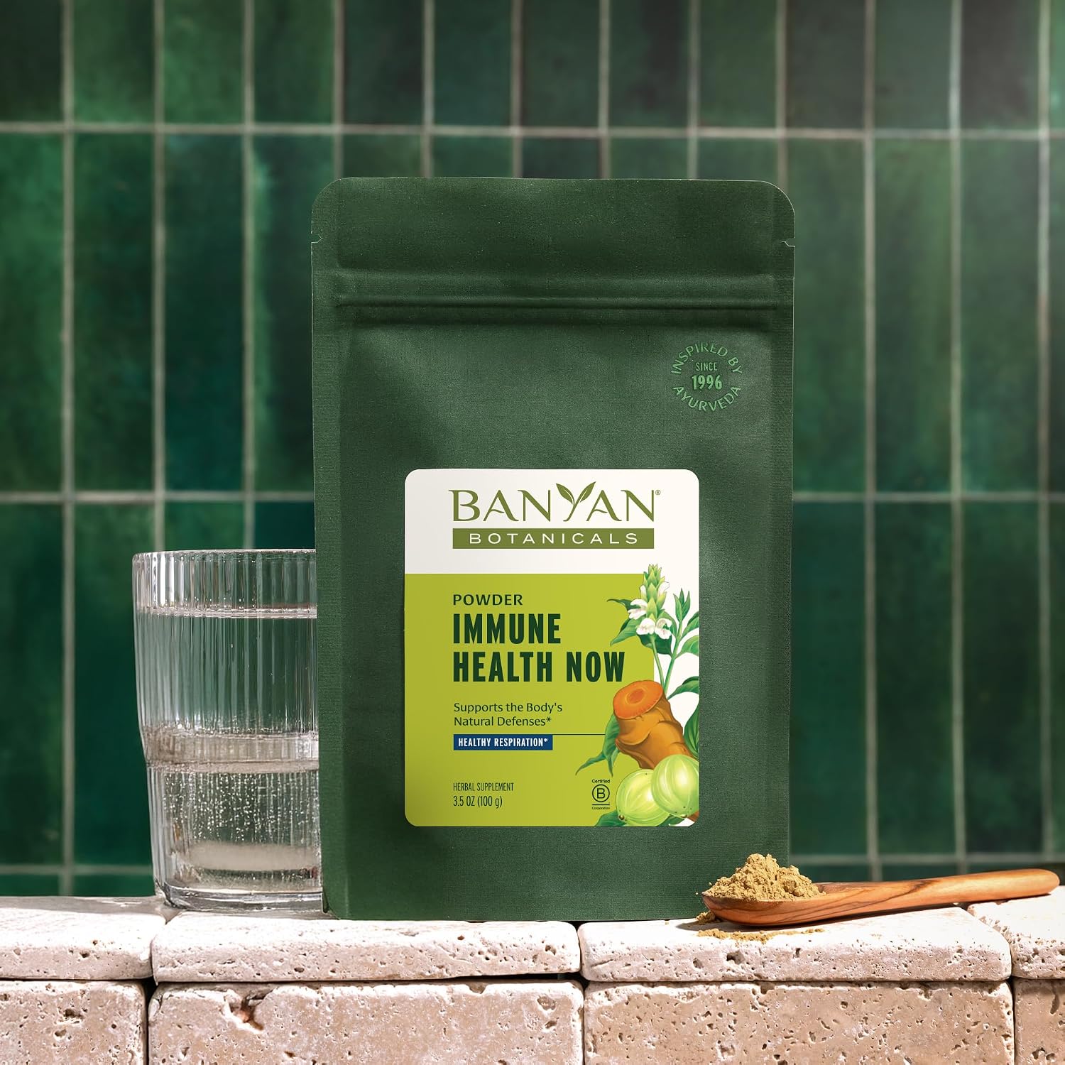 Banyan Botanicals Immune Health Now – Suplemento Orgánico para el Sistema Inmunitario y Respiratorio – 3.5 oz (99 g)