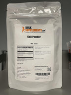 BulkSupplements Polvo de Bayas de Goji - Suplemento Vegano y Sin Gluten, 100 g