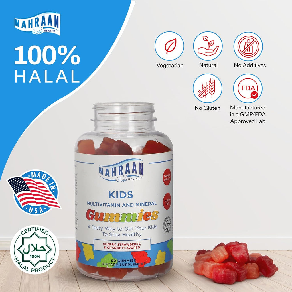 NAHRAAN HEALTH Kids Multivitamin Gummies – 90 Gomitas