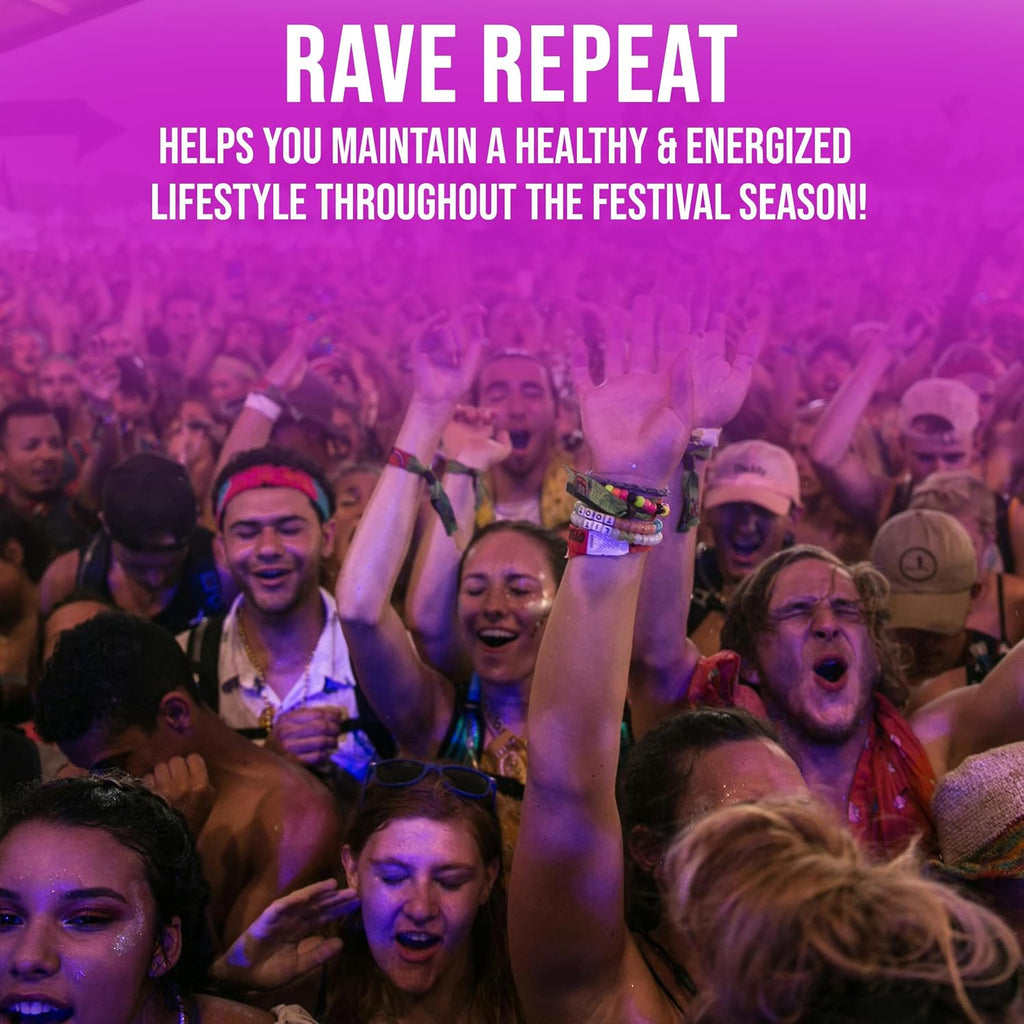 Pre-Rave Suplemento - 5-HTP Free, CoQ10, Magnesio, Té Verde - 40 Cápsulas