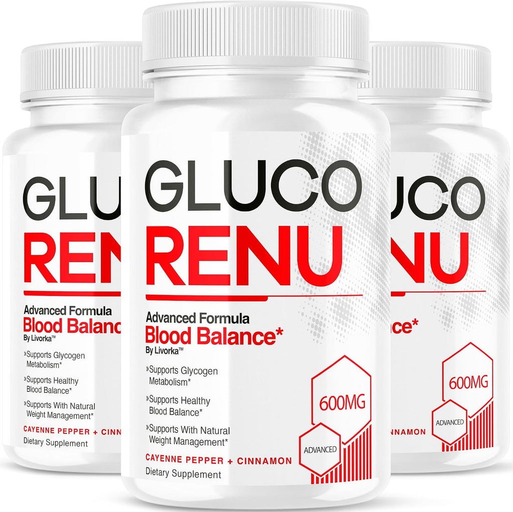 Gluco Renu Cápsulas (3 Pack) - 90 Cápsulas para 3 Meses