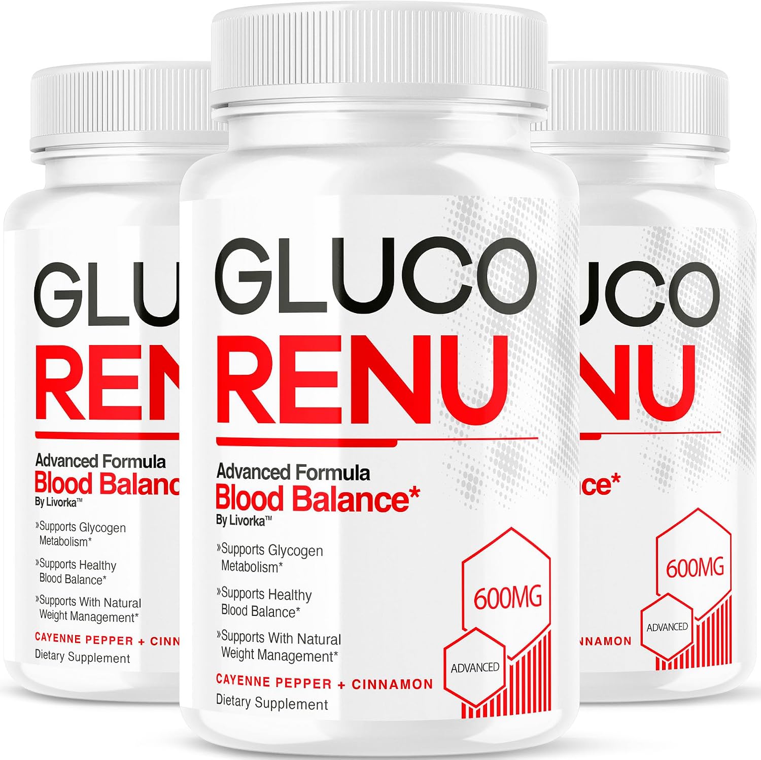 Gluco Renu Cápsulas (3 Pack) - 90 Cápsulas para 3 Meses