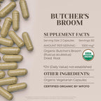 Garden Organics Butcher's Broom Orgánico 120 Cápsulas