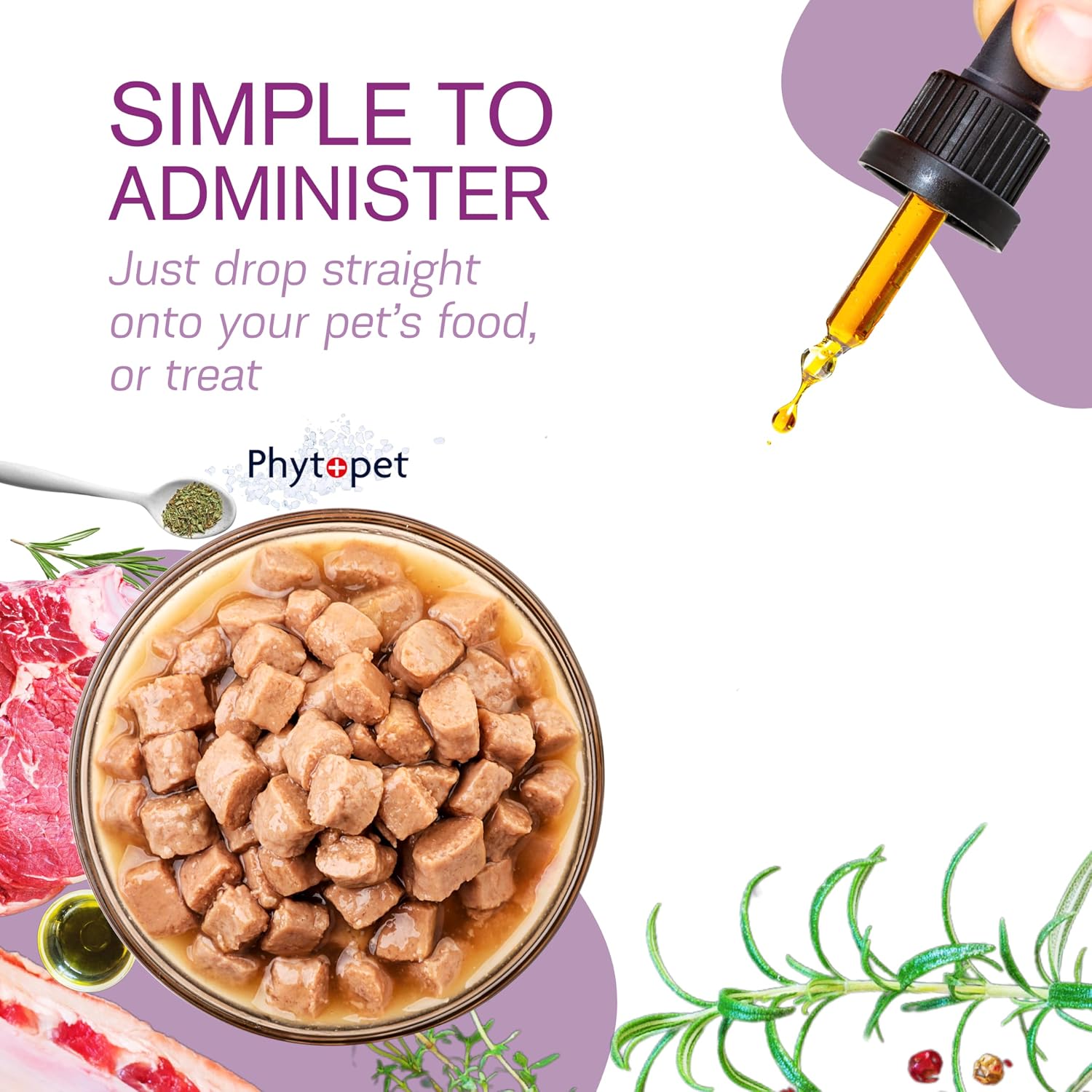 Phytopet Immune Plus - Suplemento herbal 100% natural de 30 ml para el sistema inmunitario de mascotas