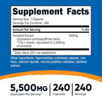 Nutricost Extracto de Cola de Caballo 240 Cápsulas - 550mg por Porción, Sin OGM, Sin Gluten, Vegano