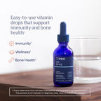 Trace Minerals Vitamina D3 + K2 Líquido Iónico, 5000 UI D3, 100 mcg K2, 2 fl oz (59 ml), 296 dosis