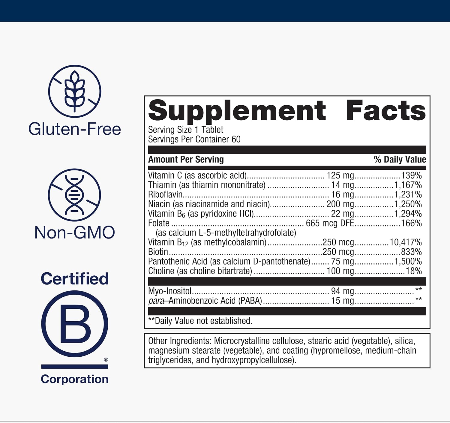 Complejo B de Metagenics - Vitaminas B activas con B6, B12 y folato