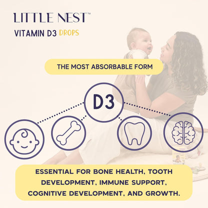 Baby Vitamin D3 Drops 400 UI – Gotas de – La vitamina D contribuye al funcionamiento normal del sistema – Image 4