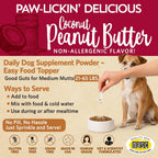 Good Guts Probiotics for Dogs – Probiótico en Polvo para Perros Medianos, 6B UFC, Enzimas y Prebióticos