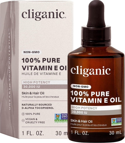 Cliganic Aceite de Vitamina E Puro 240.000 IU (240 ml) - Natural D-Alfa Tocoferol – Image 5