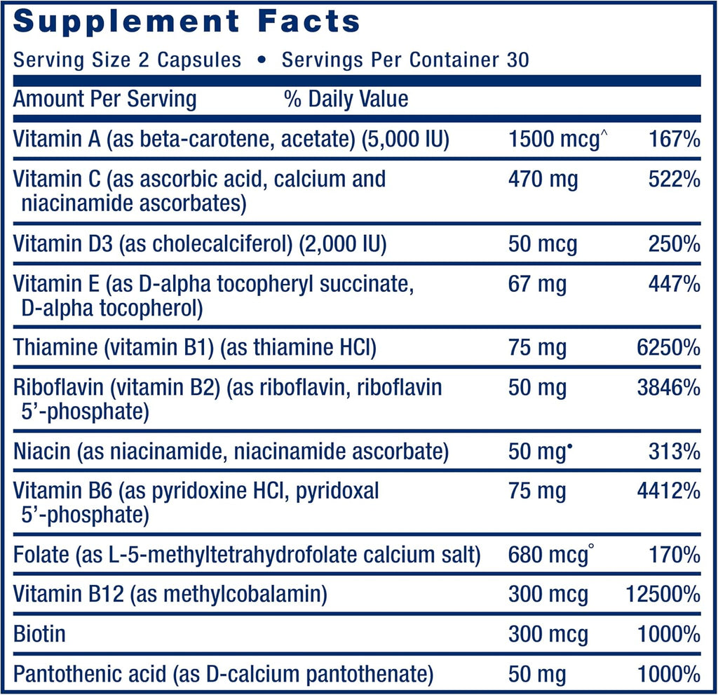 Life Extension Two-Per-Day Multivitamin - 60 Cápsulas