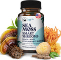 HAPPY FOX Cápsulas de Musgo Irlandés y Hongos Adaptógenos - 1500 mg, 90 Cápsulas Veganas
