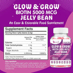 VITINITY Biotin 5000 mcg Extra Strength - Gominolas sin azúcar - 60 unidades (30 días)