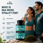 HerbaMe Musgo de Mar Orgánico con Bladderwrack, Bardana y Pimienta Negra - 150 Cápsulas Vegetales