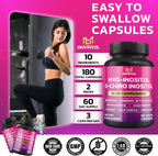 BMVINVOL Inositol 40:1 con Berberina y Ashwagandha - 2 Pack (180 Cápsulas)