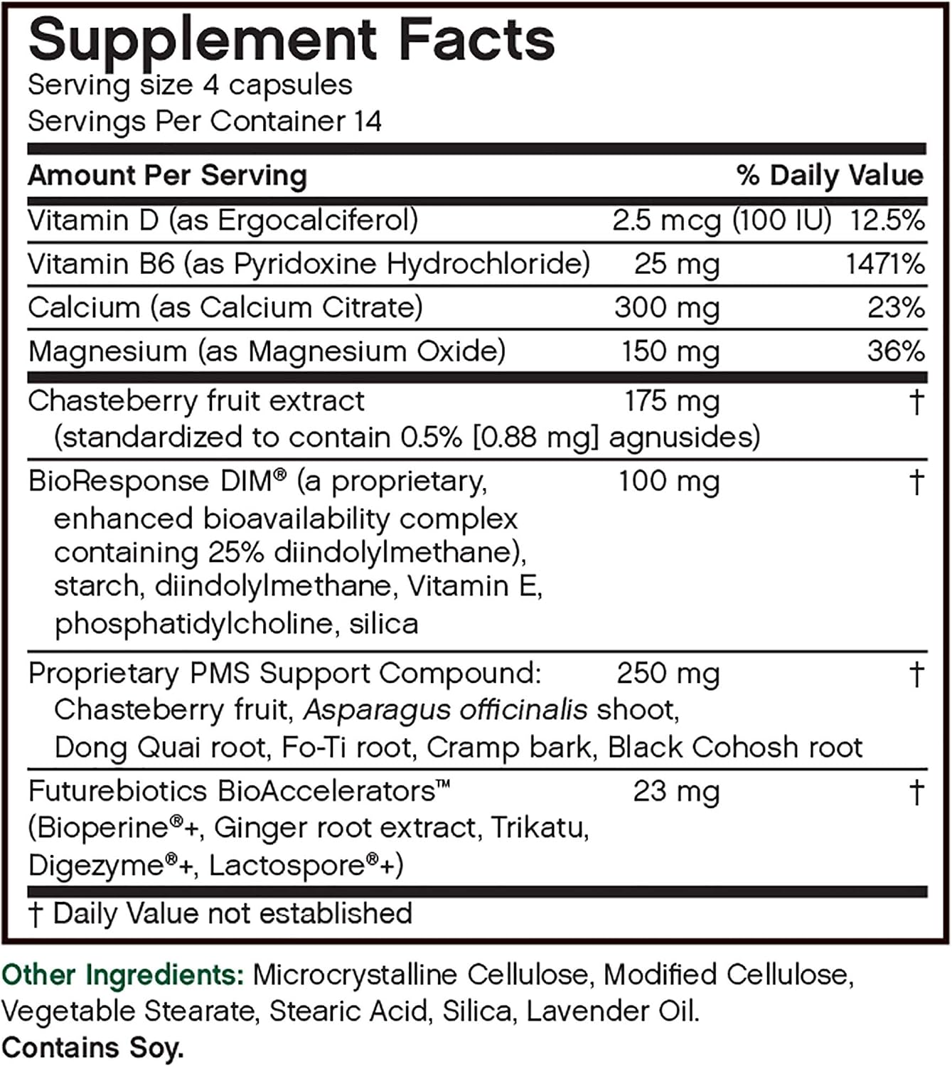 Futurebiotics Pmsharmony - Hormone Balance Vegetarian Capsules, 56 Capsules