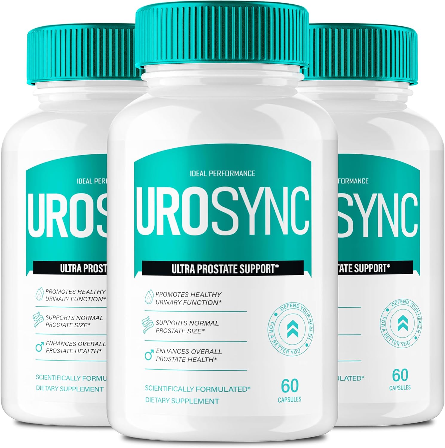 UroSync Salud de la Próstata - Suplemento Natural para Hombres, 3 Pack