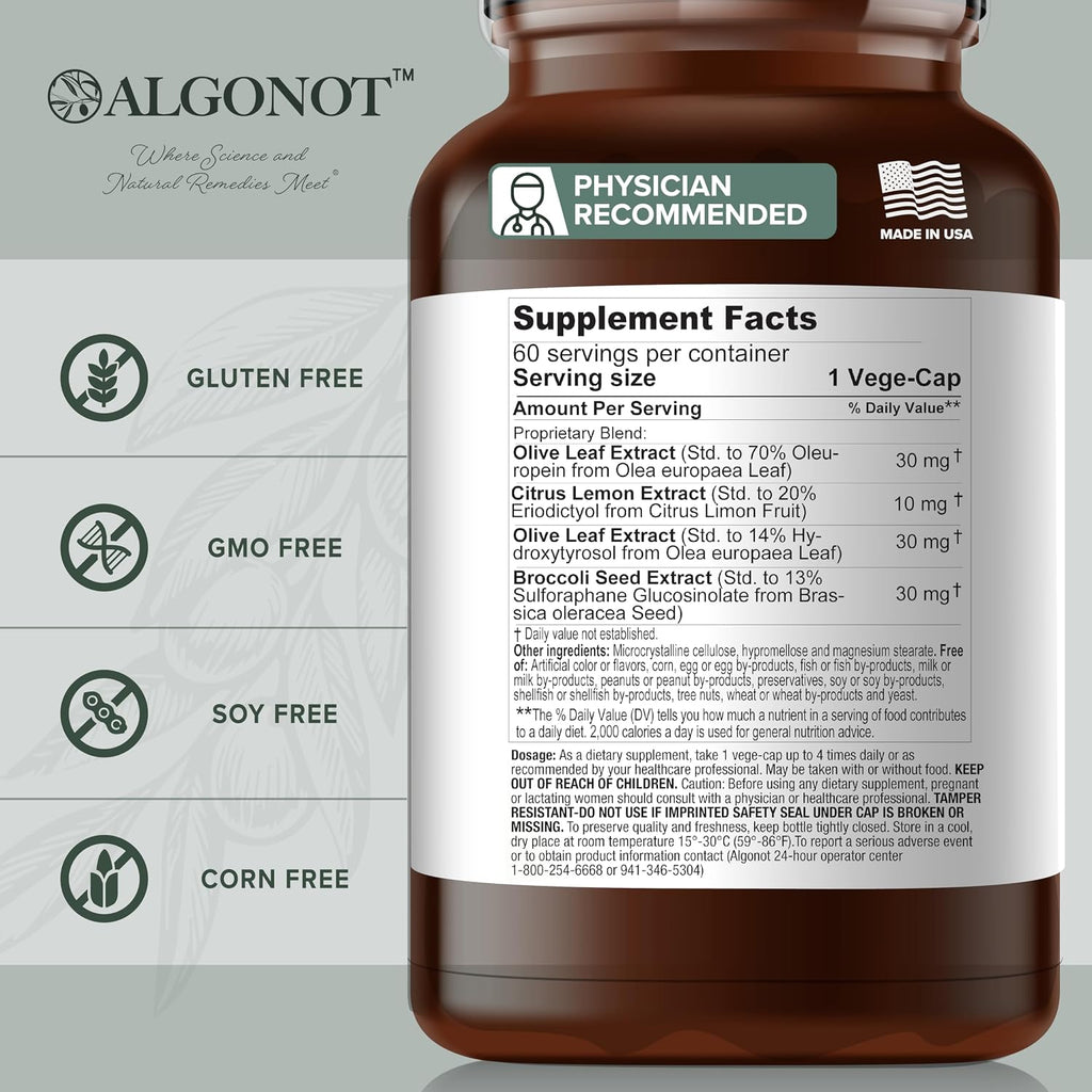 Algonot ViralProtek® Suplemento Vegano 60 cápsulas - Apoyo Inmunológico