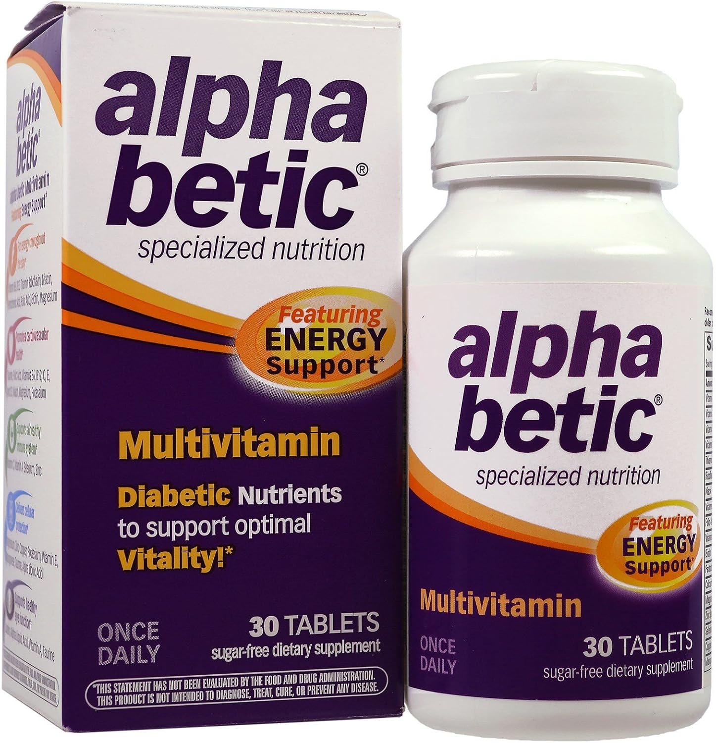 Alpha betic Multivitamínico - Pack de 8 frascos de 30 comprimidos