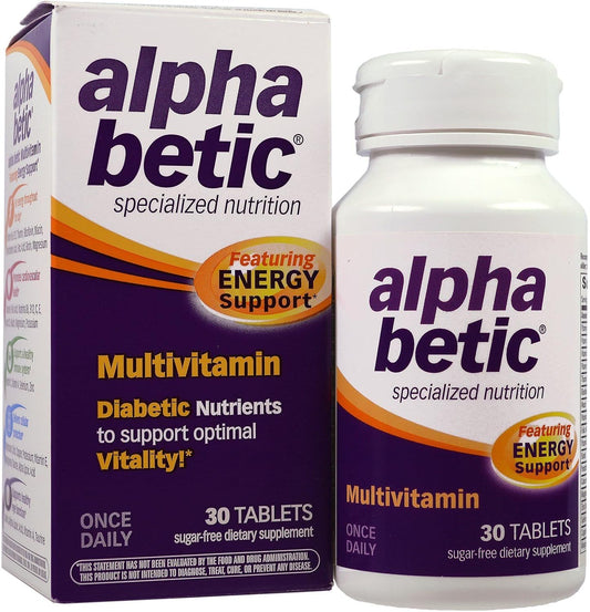 Alpha betic Multivitamínico - Pack de 8 frascos de 30 comprimidos