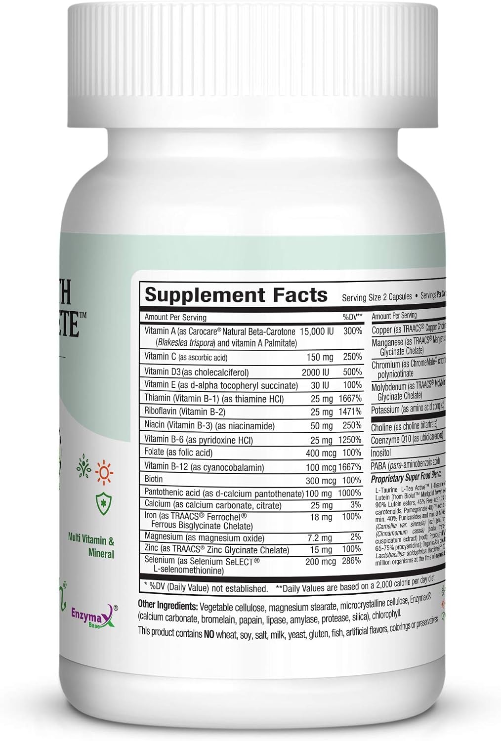 Multivitamínico Completo para Hombres y Mujeres – Maxi Health – 60 Cápsulas