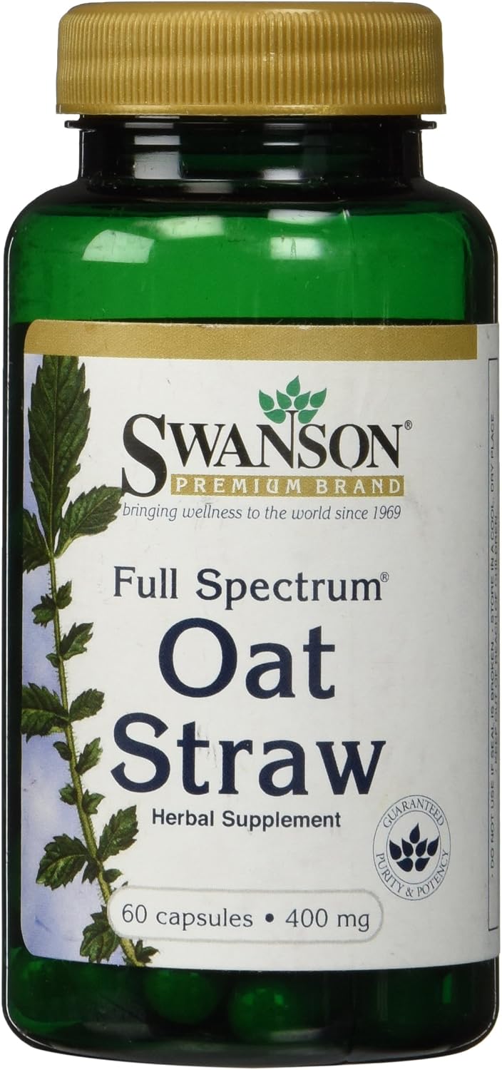 Swanson Avena Silvestre de Espectro Completo 400 mg 60 Cápsulas