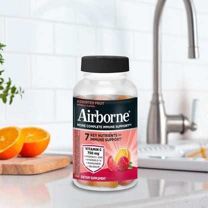 Airborne Vitamina C 750 mg Gominolas Sabor Frutas Variadas (21 unidades) – Image 10
