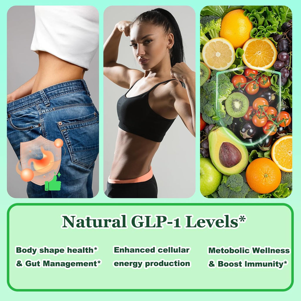 2 Pack GLP-1 Oral Solution Support con Berberina, Canela de Ceilán, Té Verde, Cromo y Fibra de Celulosa para el Hambre y el Metabolismo, Bienestar Digestivo, Gotas Líquidas Naturales GLP1 Diarias