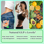 2 Pack GLP-1 Oral Solution Support con Berberina, Canela de Ceilán, Té Verde, Cromo y Fibra de Celulosa para el Hambre y el Metabolismo, Bienestar Digestivo, Gotas Líquidas Naturales GLP1 Diarias