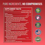 Approved Science Fruits & Veggies - 42 Frutas y Verduras Enteras - Suplemento diario con vitaminas, minerales y antioxidantes - 180 cápsulas