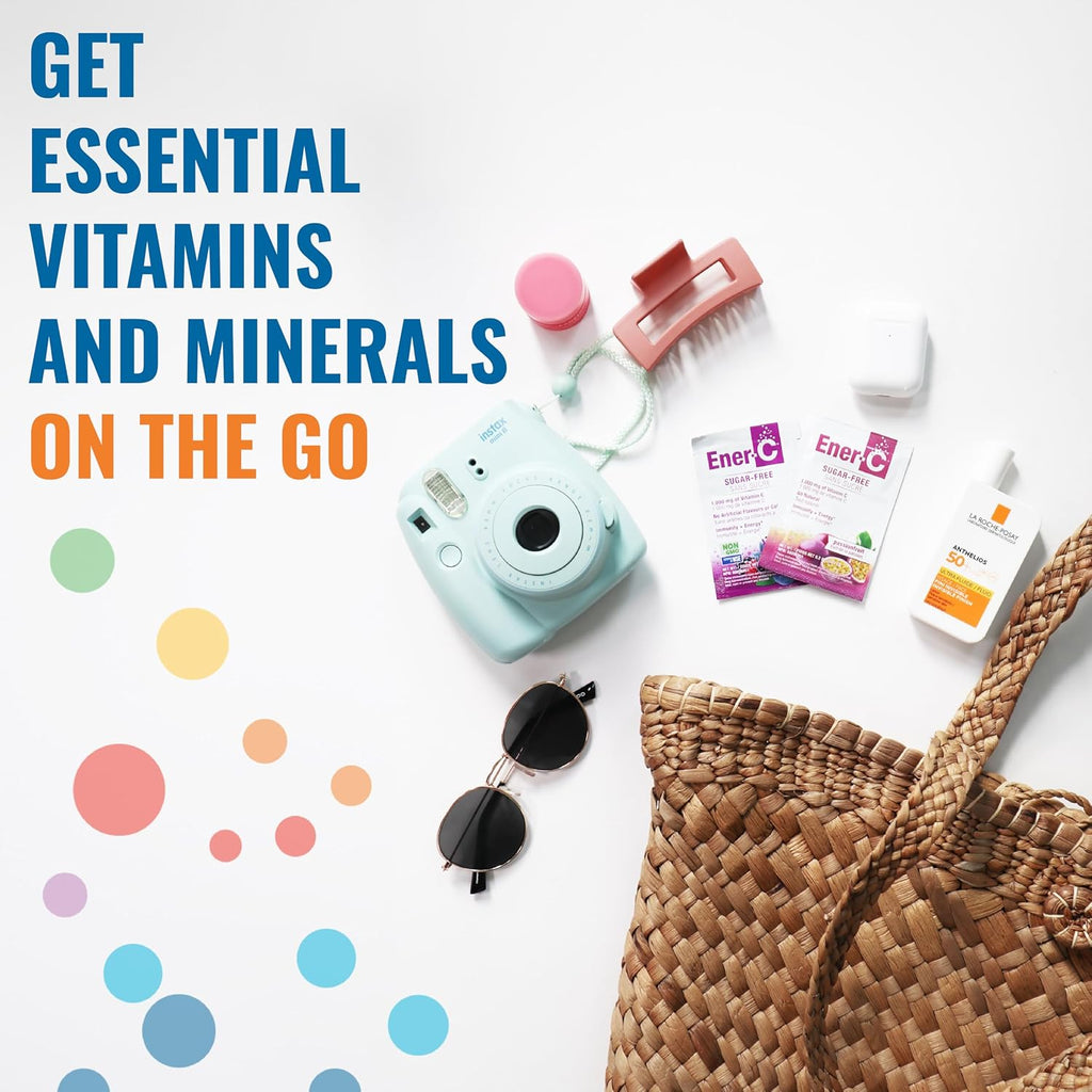 Ener-C Sugar Free Multivitamin Drink Mix - 30 Sobres, Sabor Frutos Rojos