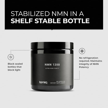 Toniiq NMN Supplement 1200mg - 60 Cápsulas – Contribuir a la longevidad celular. – Image 4