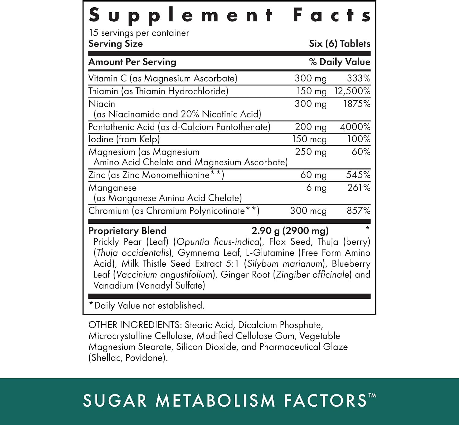 MICHAEL'S Sugar Metabolism Factors – 90 Comprimidos Vegetarianos