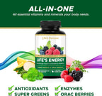 Life's Energy Advanced Daily Multivitamin con Super Greens - 120 Comprimidos