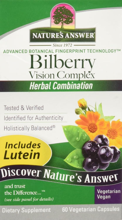Nature's Answer Bilberry Vision Complex - 60 – Vitamina C : contribuye a la protección de las células frente al – Image 2