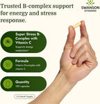 Swanson Super Stress B-Complex con Vitamina C (100 Cápsulas)