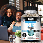 Kaya Naturals B-12 Complex - Complejo B con Biotina, Colina, Inositol, Folato y Vitamina C - 30 Cápsulas