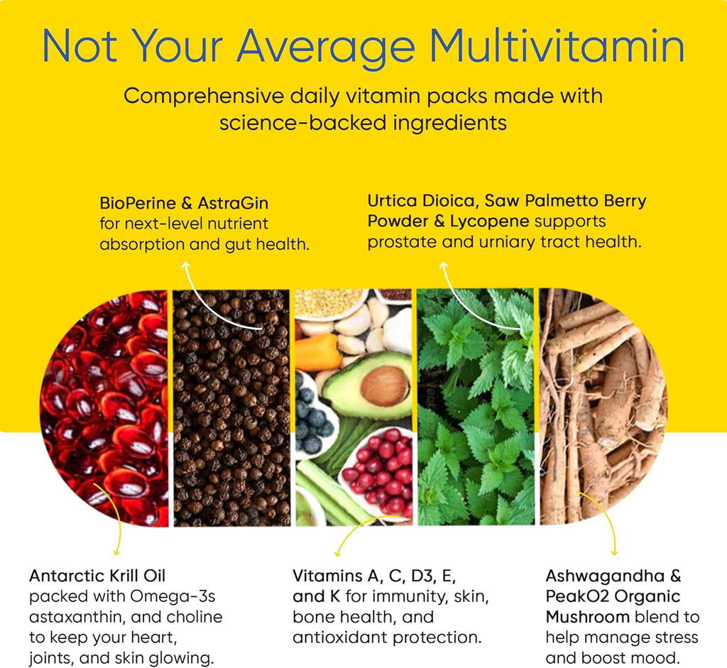 Universal U Men's Total Health Vitamin Packs - 30 Sobres Diarios
