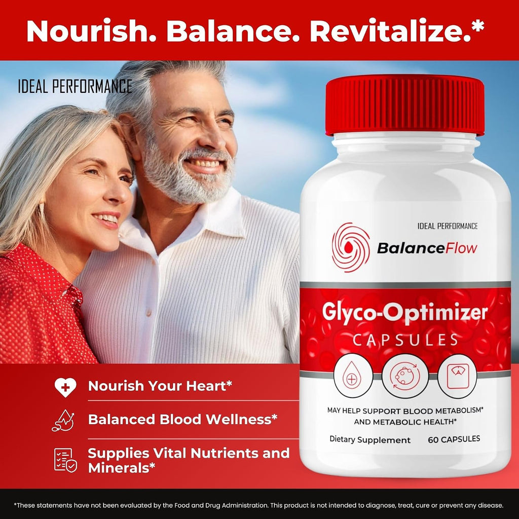 Balance Flow Glyco Optimizer Supplement Capsules – 5 Pack