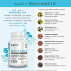 Organixx Ageless Brain - Complemento alimenticio para la función cerebral, claridad y enfoque, 60 cápsulas vegetarianas