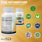 PQQ Mitorestore - Suplemento Cognitivo con BioPQQ 20mg | Memoria y Enfoque