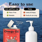 Barsk Aceite de Salmón Salvaje de Alaska para Perros y Gatos - Rico en Omega 3 EPA y DHA