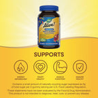 Nature's Way Alive! Zero Sugar Men's Gummy Multivitamins - Gomitas Multivitamínicas Sin Azúcar para Hombres, Sabor Melocotón, 80 Gomitas