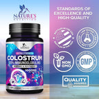 Suplemento de Calostro Bovino 1000mg por Dosis - 20% Inmunoglobulinas - 120 Cápsulas