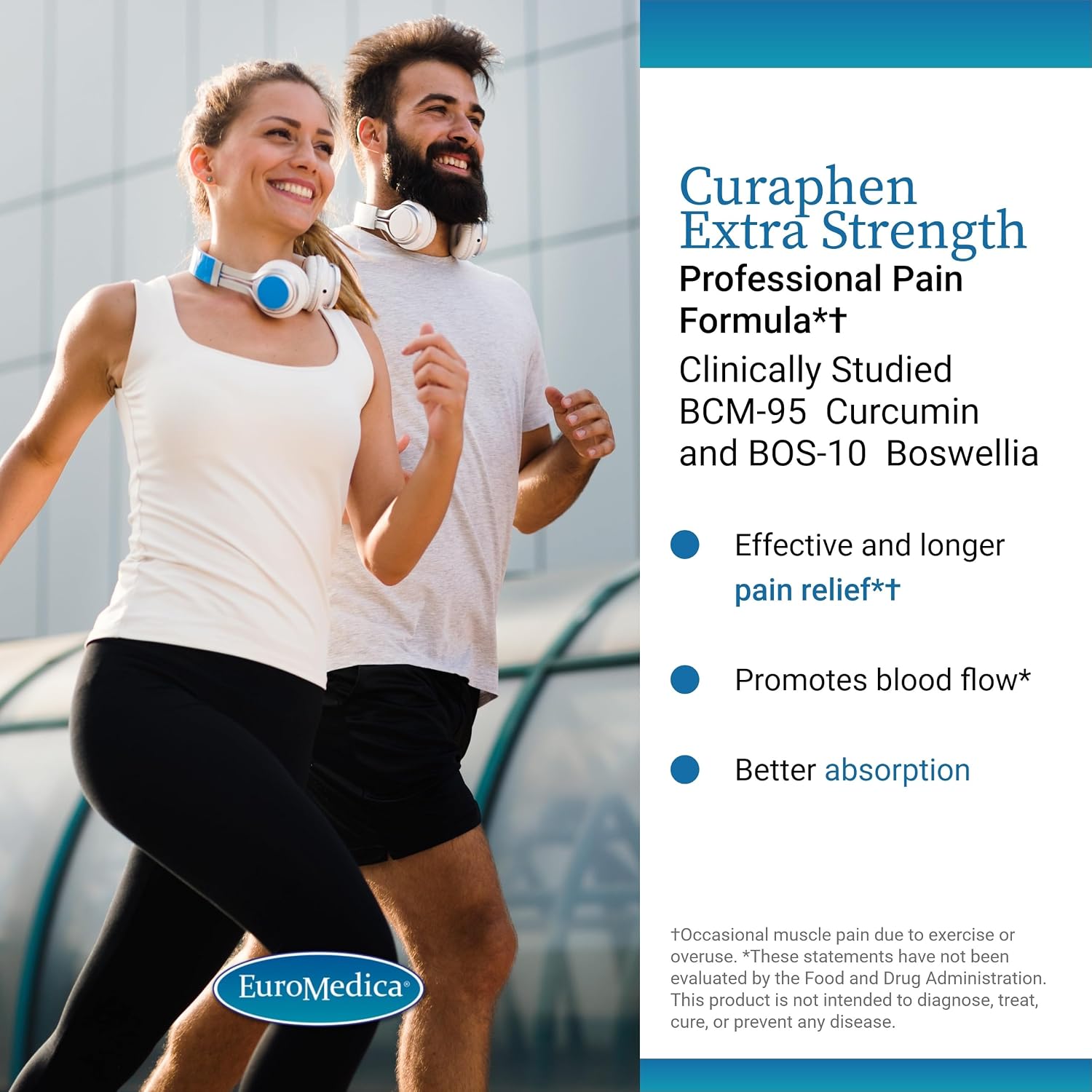 Euromedica Curaphen Extra Strength Tabletas, 60 Unidades