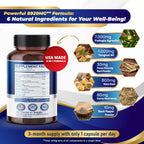 High Strength Fadogia Agrestis Cápsulas - Fórmula Concentrada con Maca Root - 90 Cápsulas